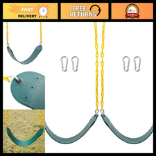 Heavy Duty Swing Seats 2PCS with 66" Chain, 250lb Capacity, Outdoor Green