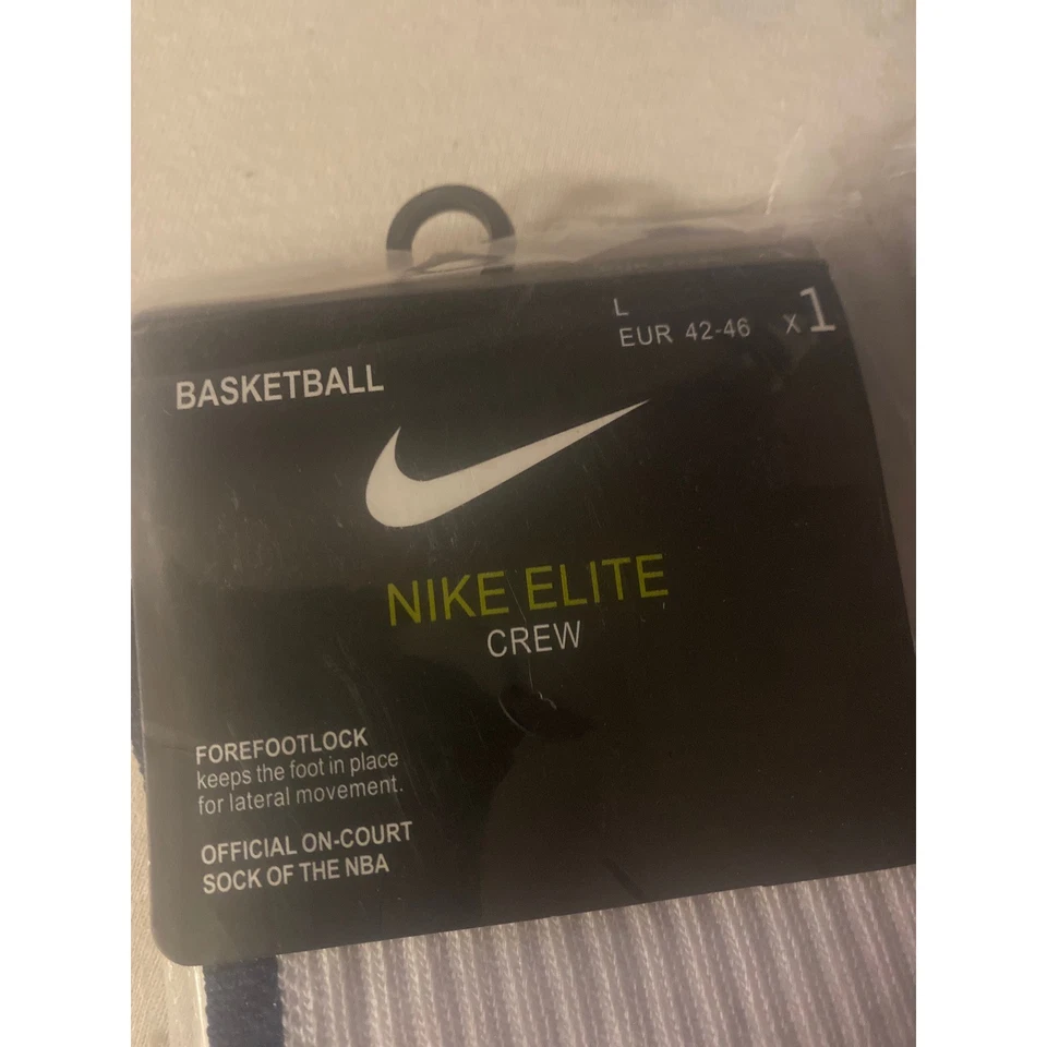 Calcetines Nike Elite EE. UU. USMNT Baloncesto NBA En Cancha Grandes x2 Blanco Azul Marino Foto 2 de 4