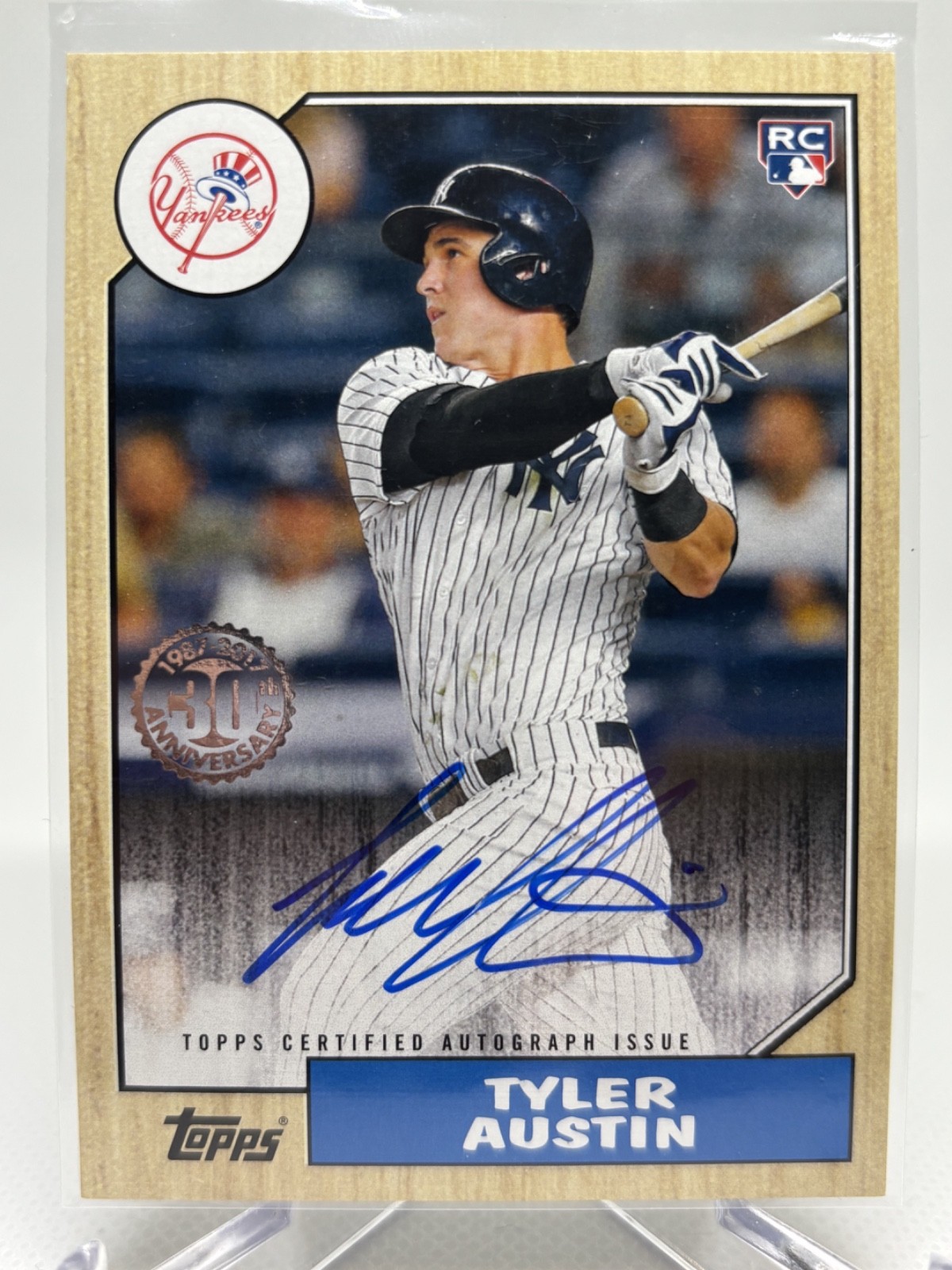 2017 TYLER AUSTIN TOPPS 1987 ALL STAR EDITION ROOKIE AUTO #1987A-TA.