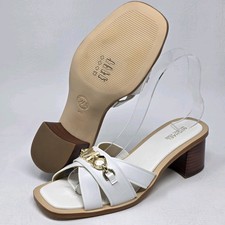 Michael Michael Kors Women's Tiffanie White Heel Sandals Size 6M New