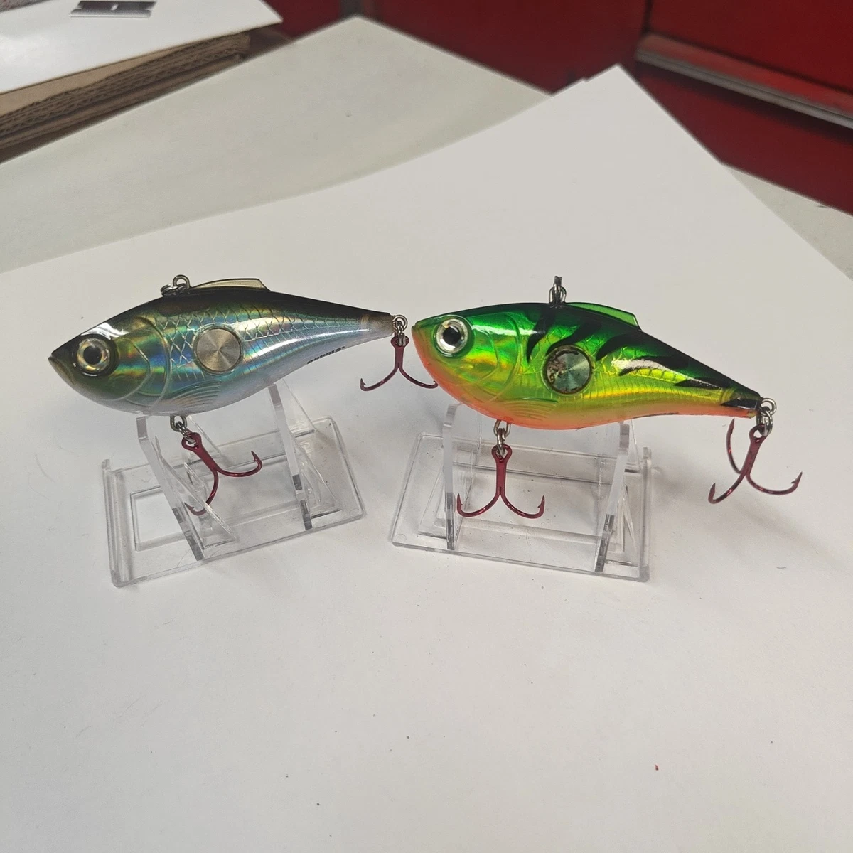 Rapala Clackin' Rap CNR, Esca Crankbait Con Sonaglio, Senza Labbro, Ami VMC Nero Nichel