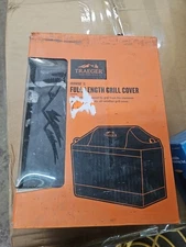Traeger Ironwood XL Full-Length Trolly Grill Cover - Gray (BAC658) New 