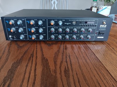 Pyle PT12050CH 12-Channel Wireless Bluetooth Amplifier Rack Mount 6000 Watt Work