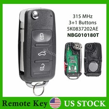 For 2011 2012 2013 2014 2015 2016 Vw Jetta Passat Beetle Remote Car Key Fob