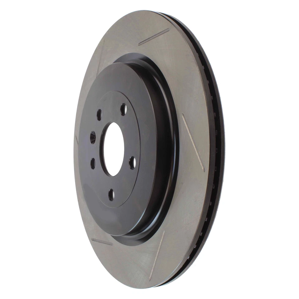 For Ford Police Interceptor Utility 13-19 Brake Rotor Sport Slotted 1-Piece Rear Foto 2 de 4