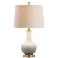 JONATHAN Y JYL3019B Gradient 25 Ceramic/Brass LED Table Lamp Contemporary Tradit