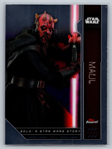 Maul [Black Refractor] #FN-82 Star Wars 2023 Topps Finest card