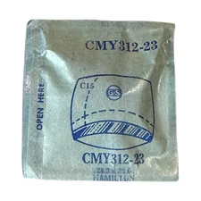 NOS Germanow-Simon Hamilton Crystal CMY312-23 SEALED FOR PARTS 24.3mm x 20.6mm