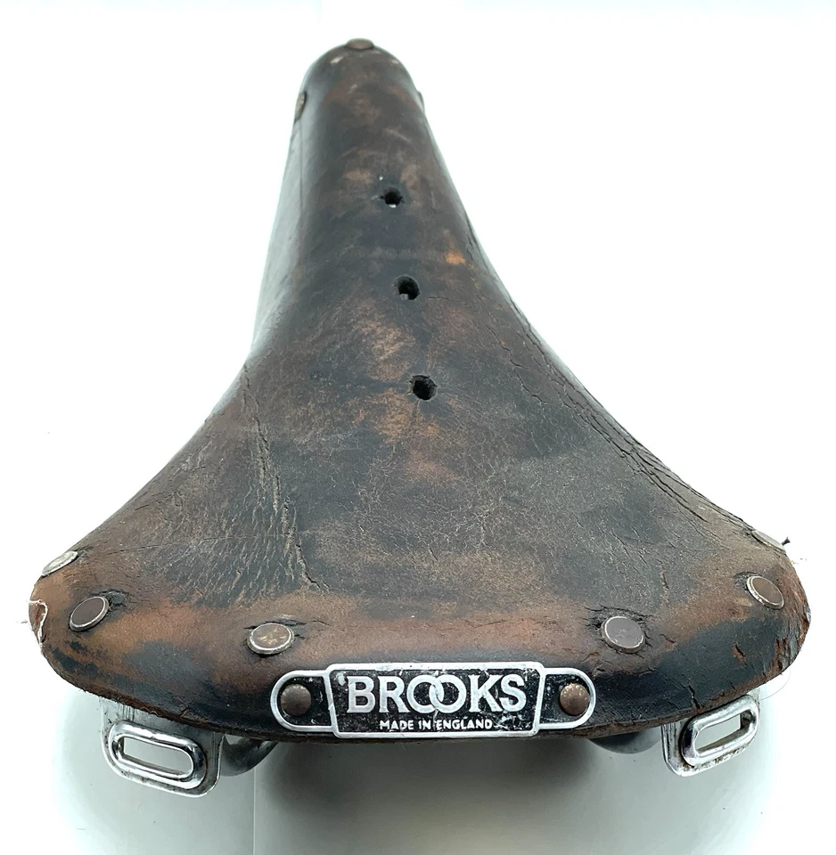 Brooks Champion B15 马鞍座皮革/铆钉 Klunker L'Eroica 复古 — 第 2/4 张图片
