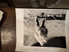 James Irwin Press Photograph Moon Black & White Astronaut Space Exploration