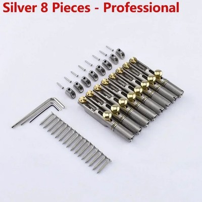  1 Set ( 6/7/8 Strings ) Stainless Steel Headless Guitar Bridge / Single Bridge