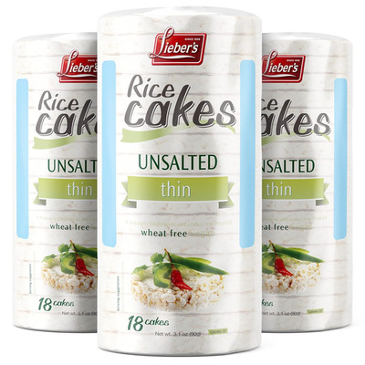 Rice Cakes, Kosher Certified Snack, Dairy Free, Wheat Free, Gluten Free, and Veg