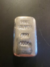 100g Fine Silver Cast Bar