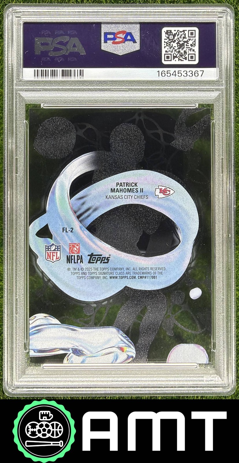 Patrick Mahomes II PSA 10 2025 Topps Signature Class 5/10 Fluidity Black SP 3367 view 2