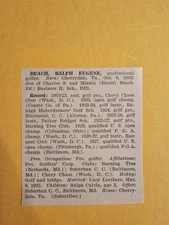 ch Golf Cherrydale Virginia 1928 All-American Sports Panel