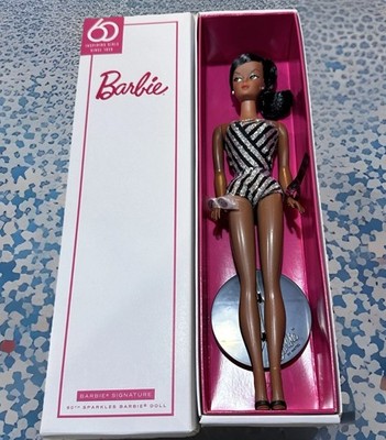 Barbie 1959 60Th Anniversary Sparkles African-American Doll ~ New