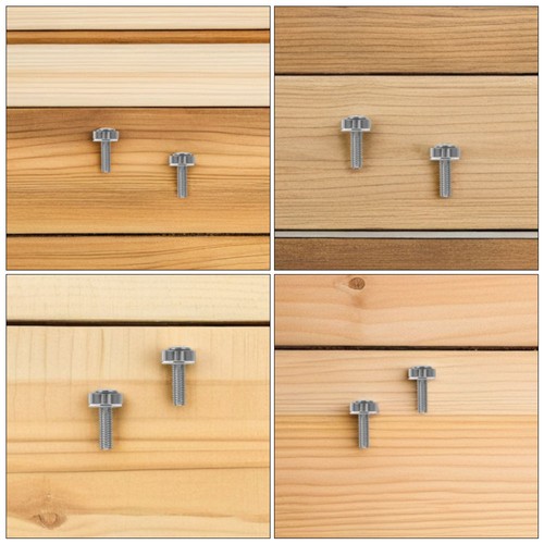 50 Pcs Stainless Steel Crown Screws Rack Nuts and Hardware Panel - 第 2/12 張圖片