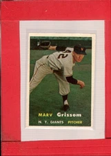 1957 Topps #216 Marv Grissom NM Near Mint NY Giants ID:65965