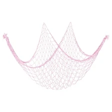 Fishing Net Decor, 80" x 40" Fish Net Decor Party Accessory, Light Pink