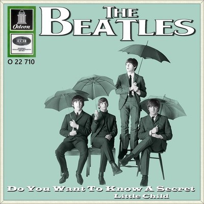 Repro Photo THE BEATLES Do You Want To Know Secret ODEON 7'' Single Size 18x18cm