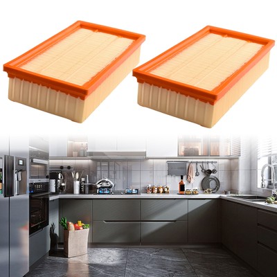 2*Flat Pleated Filters For Bosch GAS 35 L AFC GAS 35 L SFC+ GAS 35 M AFC