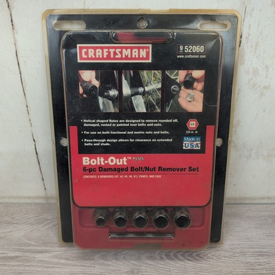 #ad #ad Craftsman 3 8quot; Drive Bolt Nut Remover Set USA 6 pcs 52060 New Open Box $24.95