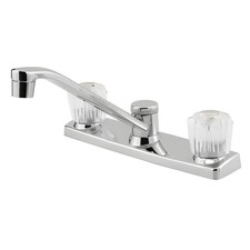 Pfister G135-1100 Two Handle Kitchen Faucet Polished Chrome 1.75GPM