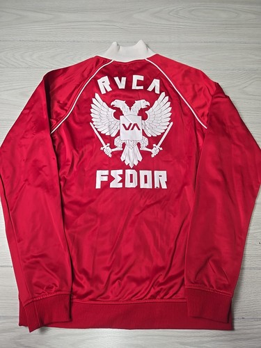 RVCA Satin Track Jacket Medium Fedor Emelianenko MMA Fighting Strikeforce Used