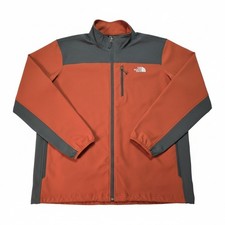 The North Face Apex Bionic Softshell Jacket Men's XXL Orange Gray Full Zip Coat