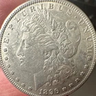 1896 Morgan Silver Dollar Philadelphia Circulated $1 Coin 0.9 Fineness
