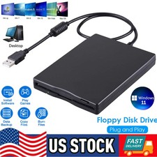USB 2.0 3.5 inch Portable External Floppy Disk Drive 1.44Mb Reader FDD PC Laptop