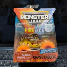Monster Jam Spin Master Grave Digger Fire and Ice Walmart Exclusive