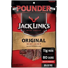 Jack Link's Meat Snacks Beef Jerky, Original, 16 Ounce (Pack of 1)