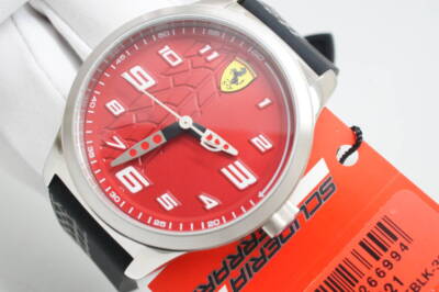 Ferrari Scuderia Men's Watch SF.41.4.14.0425 Red Dial Silver