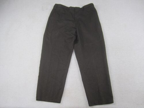 Puritan Hose Herren 38 braun gerades Bein Freizeit Flatfront Chino Hose 38x30