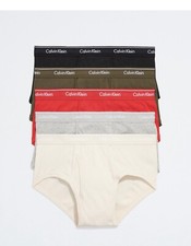 Calvin Klein Men's Underwear 100 Cotton 5-Pack Brief, XL