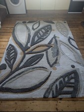 Next Wool Rug 160 Cm × 230cm Nature Leaves