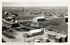 Cut Bank MT Montana - looking north 1935 RPPC Photo Postcard COPY