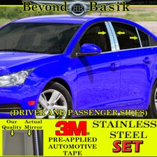 2010 2011 2012 2013 2014 2015 Chevy Cruze Stainless Steel 6pc Pillar Post Covers
