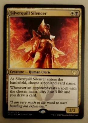 silverquill cards mtg Magic The Gathering - Strixhaven - Silverquill Silencer main image 1