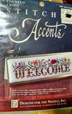 Designs for the Needle Welcome Counted Cross Stitch Kit  6407 2 5/8" x 7 1/2"