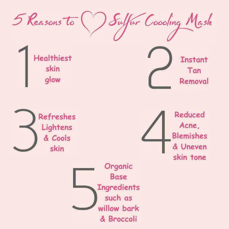 O3+ Purifying Sulfur Cooling Facial Mask For Acne Mark Removal & Radiant Glow - Image 4 of 4