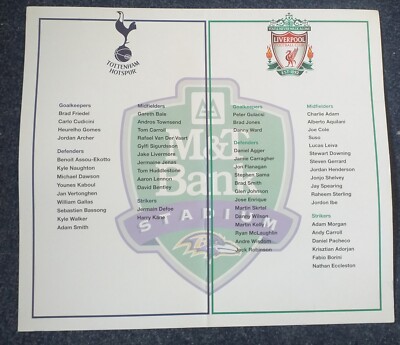Tottenham Hotspur (Spurs) v Liverpool Baltimore 28 July 2012