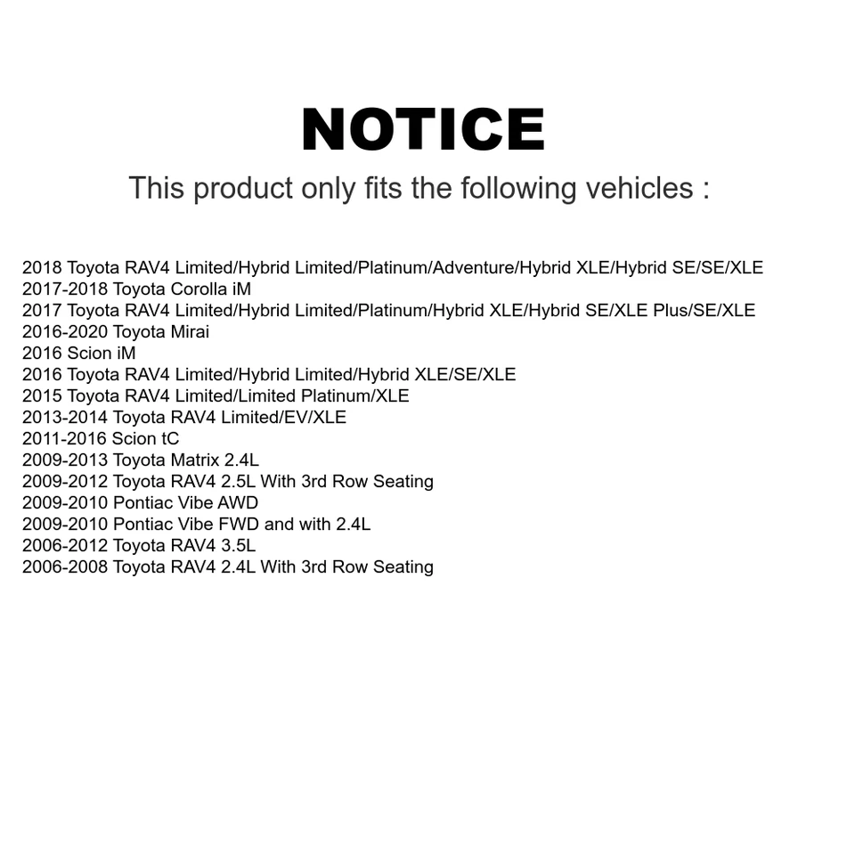 Front Ceramic Brake Pads & Rotor Kit For Pontiac Scion Toyota OPEN BOX Foto 2 de 2