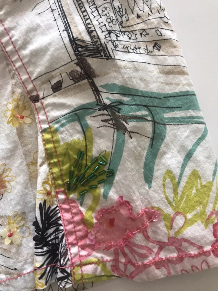 Minifalda acampanada de algodón Haven para niñas talla 6x cintura elástica lentejuelas Foto 4 de 4