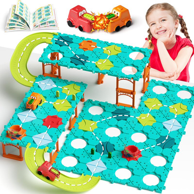 Puzzles for Kids Stem Kits Board Games, Automatic Toy Car Logic Maze Preschool B