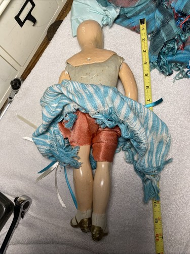 Vintage 17 Zoll Komposition Puppe mit Gelenken Spanische Latina weiblich. - Bild 4 von 6