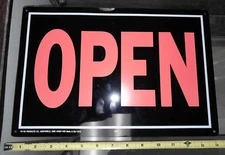 Metal Open & Closed Sign (some flaws)