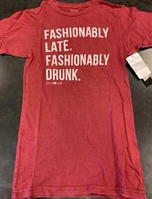 Smart Mouth Vintage Wash T Shirt Size XS BNWT Fashionably Late