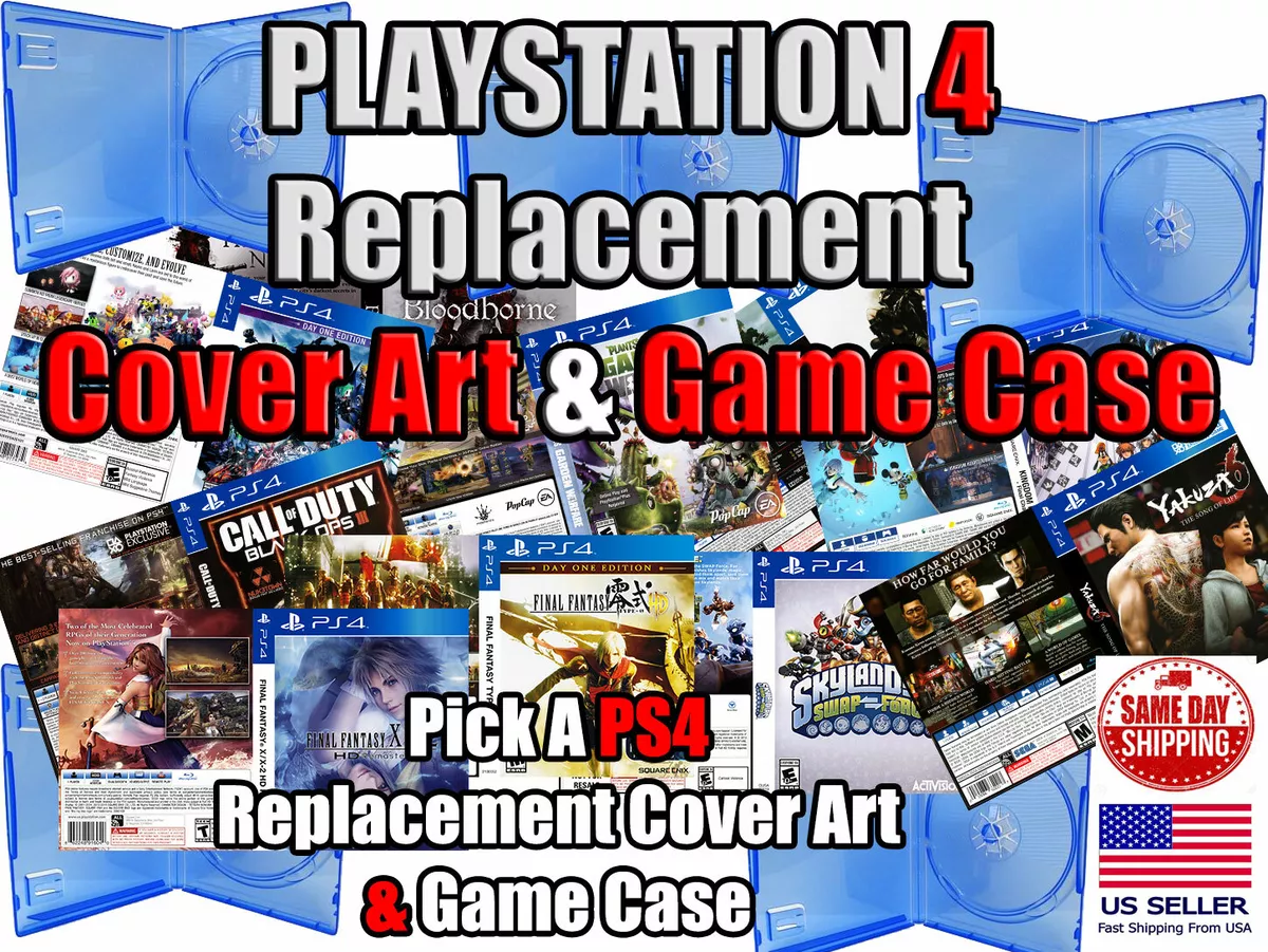 PS4 PlayStation 4 Replacement Game Art Box Art &amp; Game Case eBay